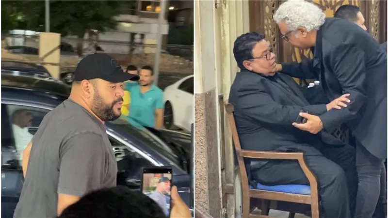 محمد ممدوح يترك العرض الخاص لفيلمه ويحضر عزاء شقيق المخرج خالد جلال 