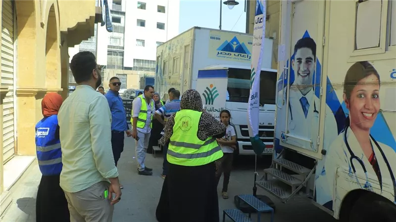 التضامن تطلق القافلة التنموية الـ 6 بمنطقة روضة السيدة لدعم المناطق المطورة 