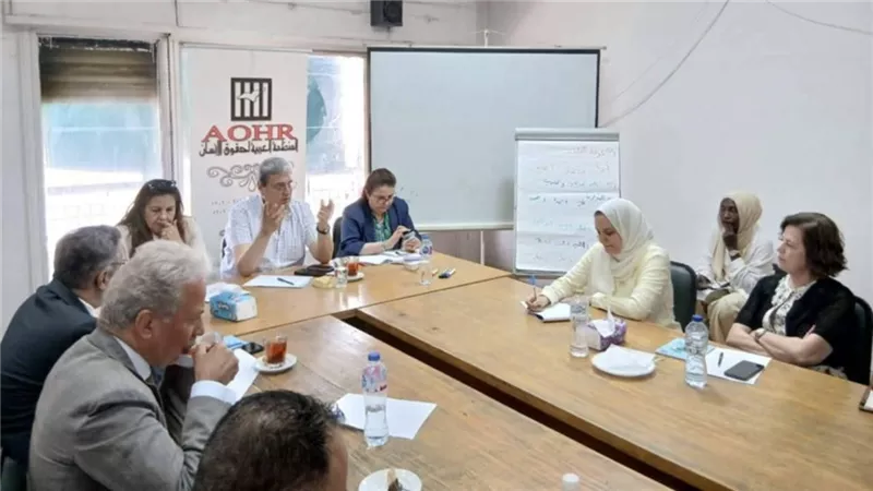 المنظمة العربية لحقوق الإنسان تناقش أزمات اللجوء والهجرة في الوطن العربي