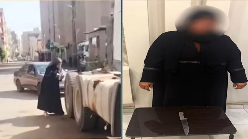 الأمن يكشف تفاصيل اعتداء سيدة على سيارة نقل وإتلاف وصلاتها الكهربائية