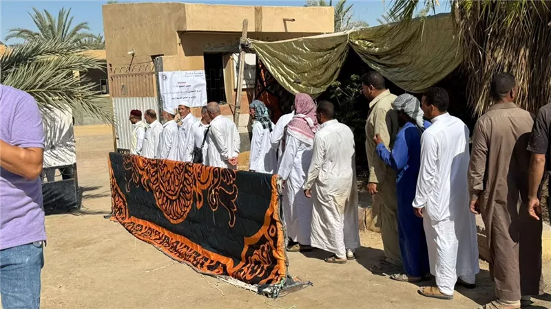 إقبال واسع من أهالي سيوة على لجنة سيدي رحيم في انتخابات مجلس الشيوخ