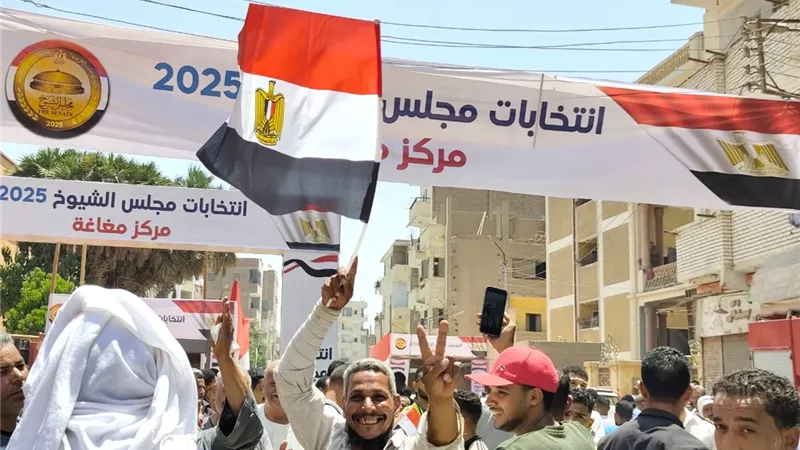 حزب مستقبل وطن بمغاغة يستعرض حشود المواطنين والإقبال الكثيف على الانتخابات