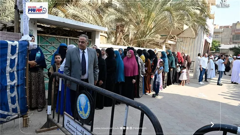 إقبال كبير من المواطنين على التصويت في انتخابات الشيوخ ببني سويف