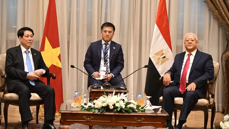 رئيس مجلس النواب يستقبل  رئيس جمهورية فيتنام الإشتراكية