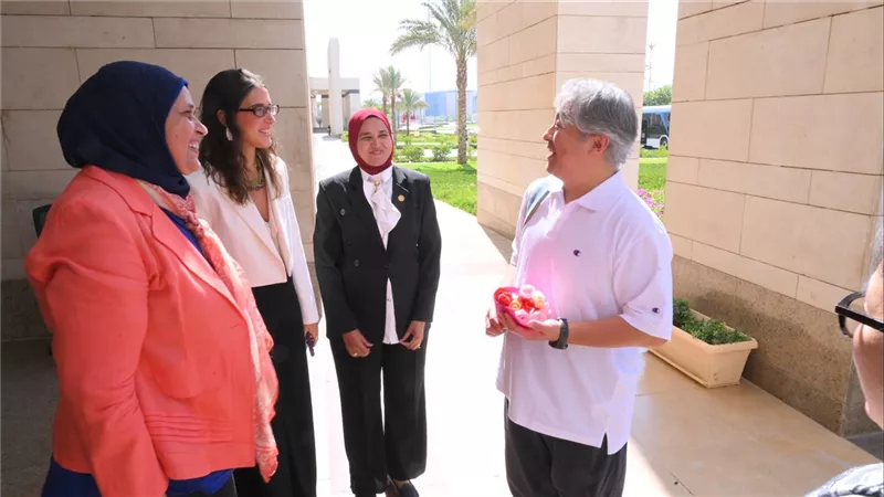 التضامن تستقبل وفداً طلابيًا من جامعة كوانسي جاكوين اليابانية