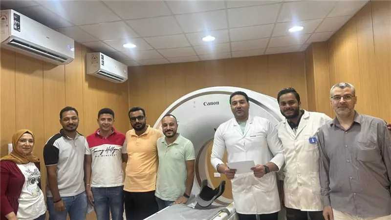 تزويد مستشفى بهتيم المركزي بجهاز أشعة مقطعية وتشغيله لاستقبال الحالات