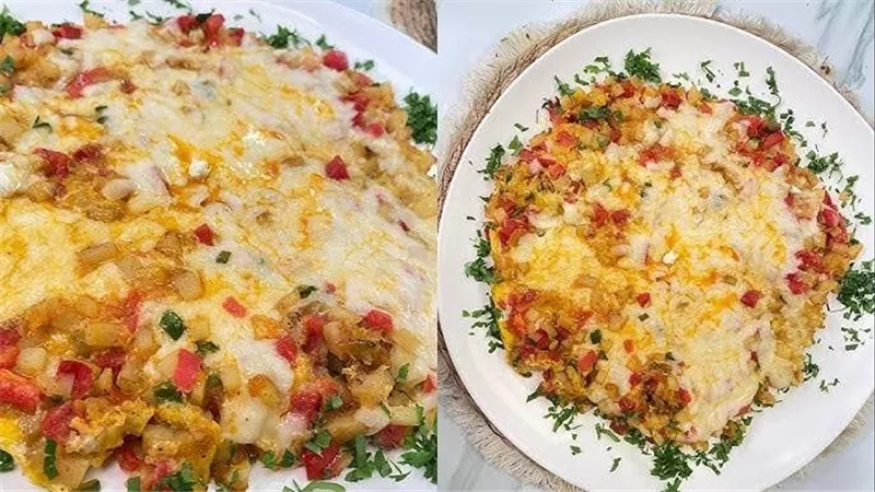 عشاء اليوم..طريقة عمل الشكشوكة بالبطاطس أكلة صعيدية شعبية مع السلطة 