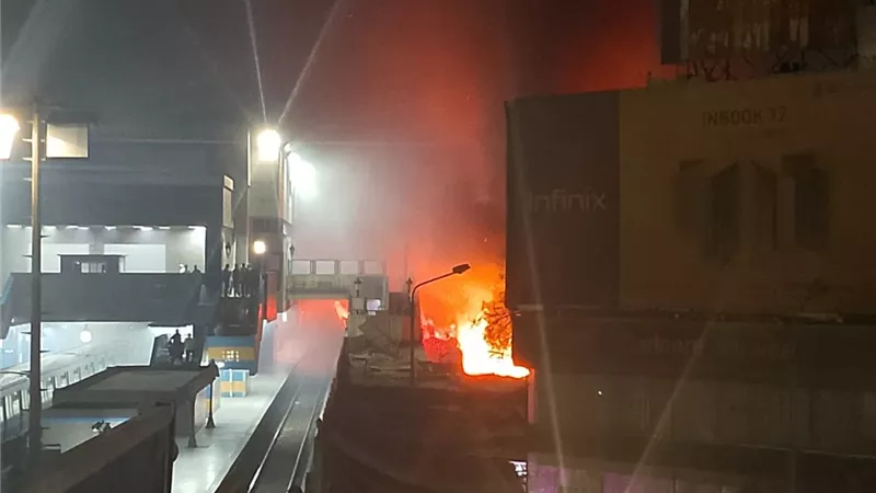 مترو الأنفاق: توقف القطارات بمحطة شبرا الخيمة بالخط الثاني وتشغيلها جزئياً   