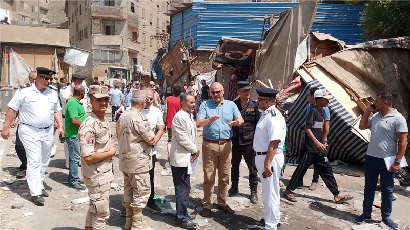محافظ القليوبية يأمر بإزالة مبانٍ آيلة للسقوط عقب حريق شبرا الخيمة