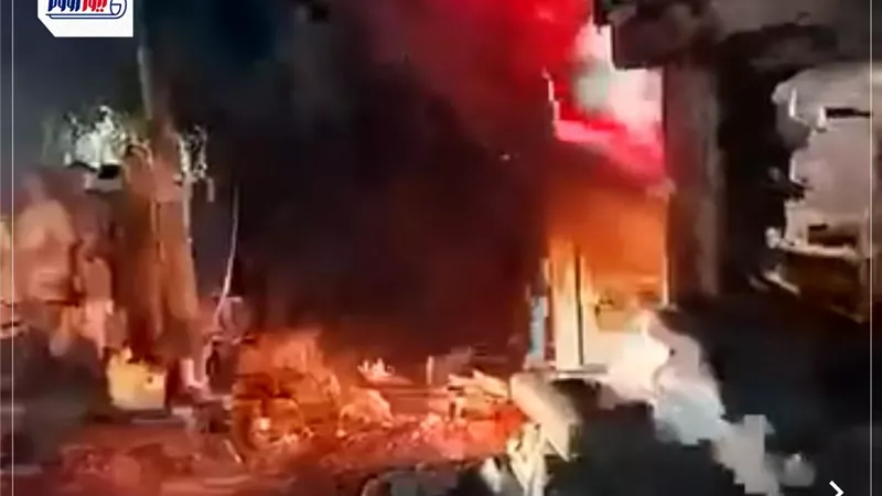 ماس كهربائي يتسبب في اندلاع حريق بمحل دهانات بالمنيا دون إصابات