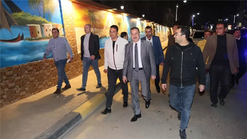 محافظ المنوفية يتابع موقف إنشاءات ممشى شبين الكوم لخلق متنفس جمالي للأهالي