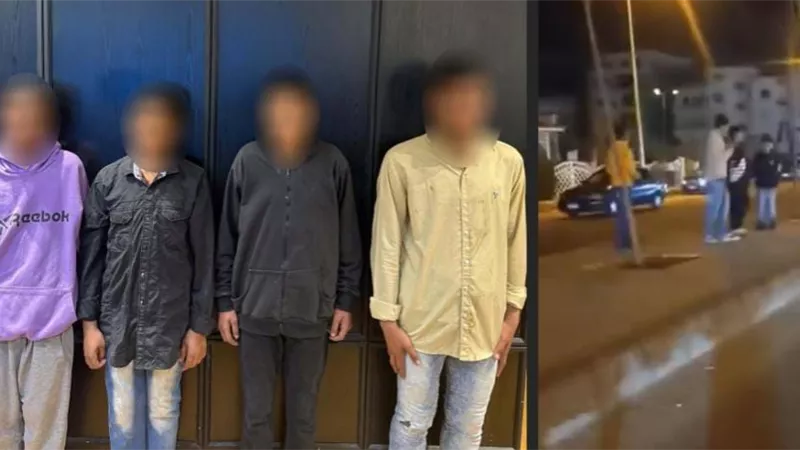 ضبط 4 صبية بتهمة إلقاء أكياس مياه على سيارة سيدة بدمياط