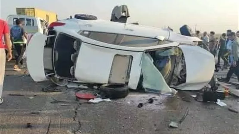 بالأسماء.. مصرع وإصابة شخصين إثر انقلاب سيارة ملاكي بالإسكندرية 