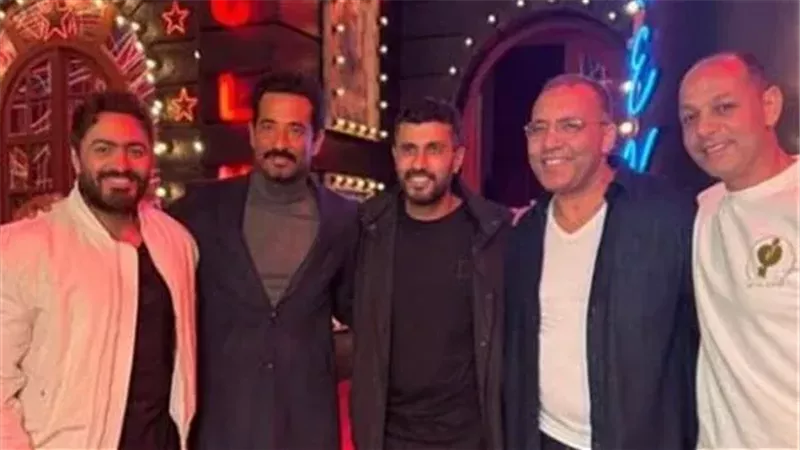 عمرو سعد يشكر تامر حسني على زيارة كواليس سيد الناس