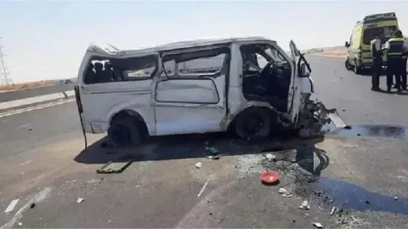 حادث مروع أعلى الطريق الأوسطي .. وسقوط ضحايا ومصابين  