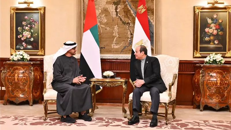 الرئيس السيسي يستقبل الشيخ محمد بن زايد ويبحثان تعزيز العلاقات المصرية الإماراتية