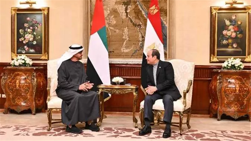 الرئيس عبدالفتاح السيسي: سعدت بلقاء أخى سمو الشيخ محمد بن زايد فى بلده الثانى 