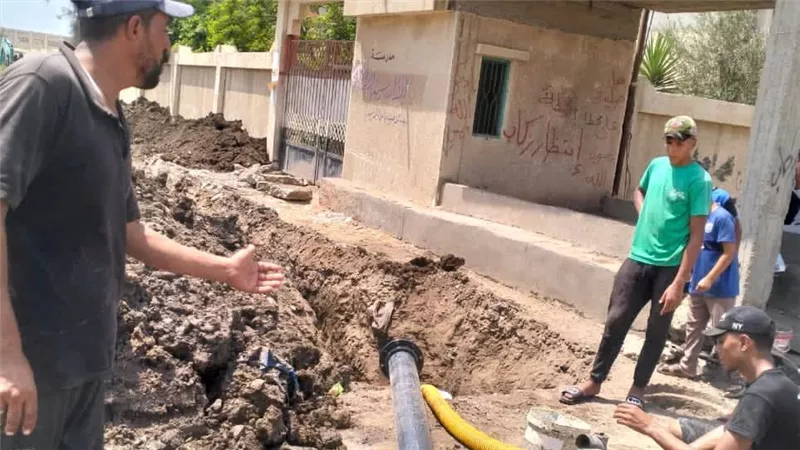 استجابة لنيوز رووم.. خط مياه جديد لأهالى قرية 6 الخريجين بكفرالشيخ