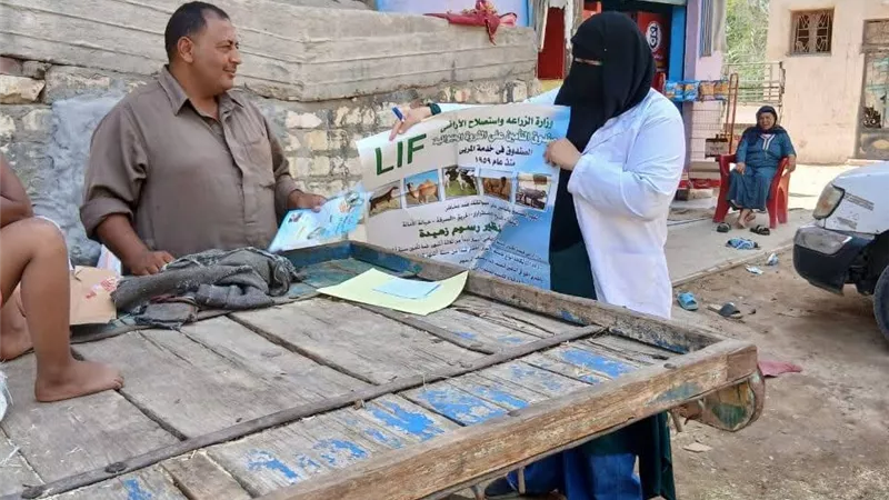 حملة التأمين على الثروة الحيوانية بقرية عامر بحي الجناين محافظة السويس