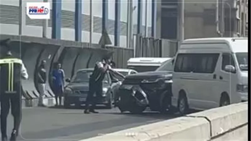 إحالة سائق السيارة الفارهة للتحليل بعد حادث كوبري أكتوبر ومحاولة الهروب