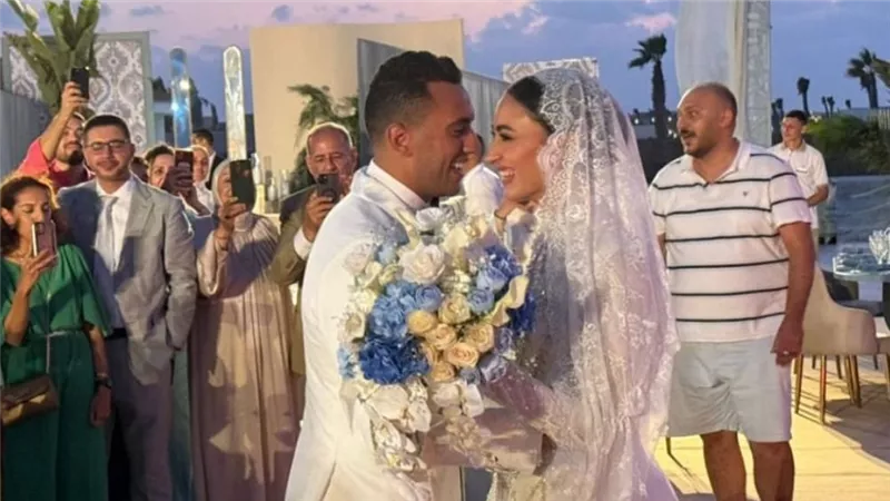 البطل الأولمبي أحمد الجندي يودع العزوبية بحفل زفاف فاخر في الساحل الشمالي