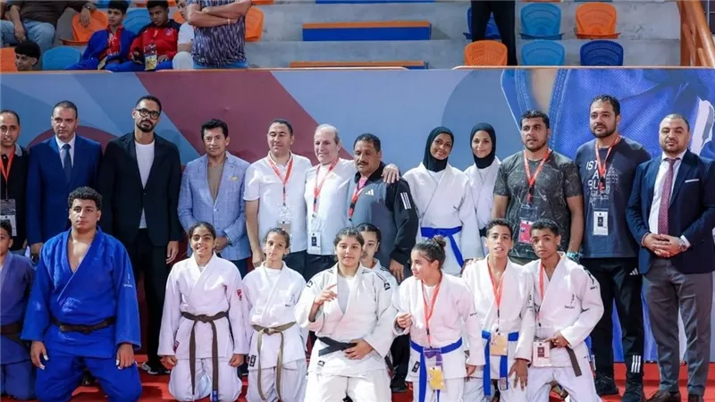 49 ميدالية لأبطال المشروع القومي للموهبة في البطولة العربية للجودو