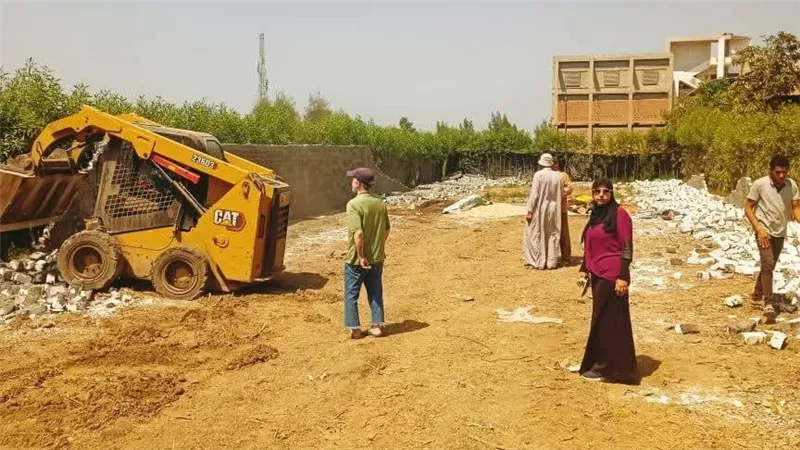 إزالة فورية لحالة تعدٍ على أرض زراعية بسيف الدين مركز الزرقا