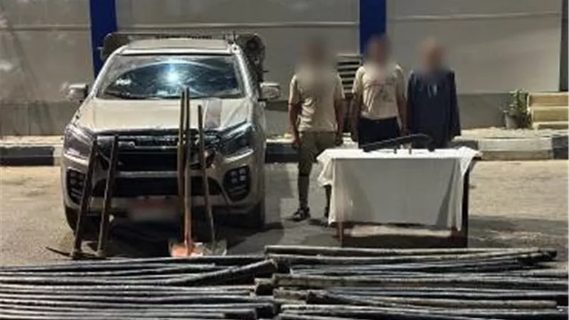 إحباط محاولة سرقة نصف طن كابلات نحاسية في السادات بالمنوفية