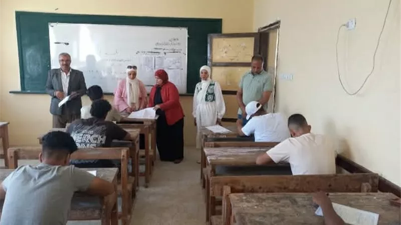 توفير أجواء هادئة ومنضبطة لطلاب الدور الثاني في منطقة السويس الأزهرية
