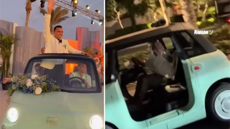 من الساحل الشمالي إلى حفل الزفاف.. فيات توبولينو تجمع بين الهضبة وأحمد الجندي