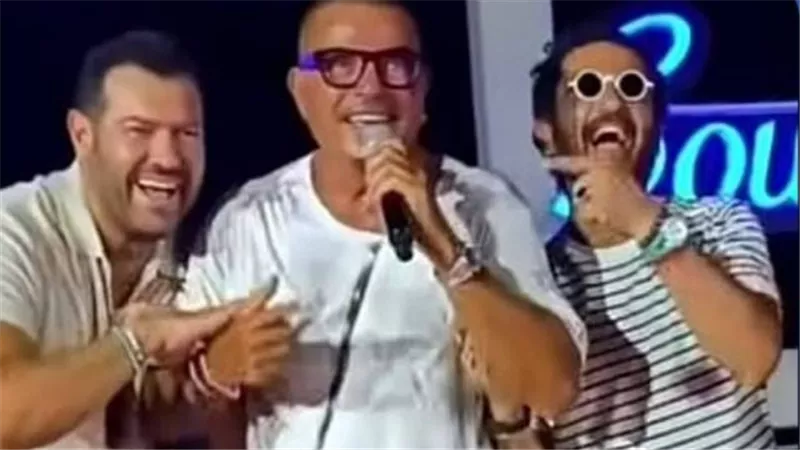 عمرو يوسف يكشف كواليس صعوده وأحمد حلمي على المسرح بحفل عمرو دياب 