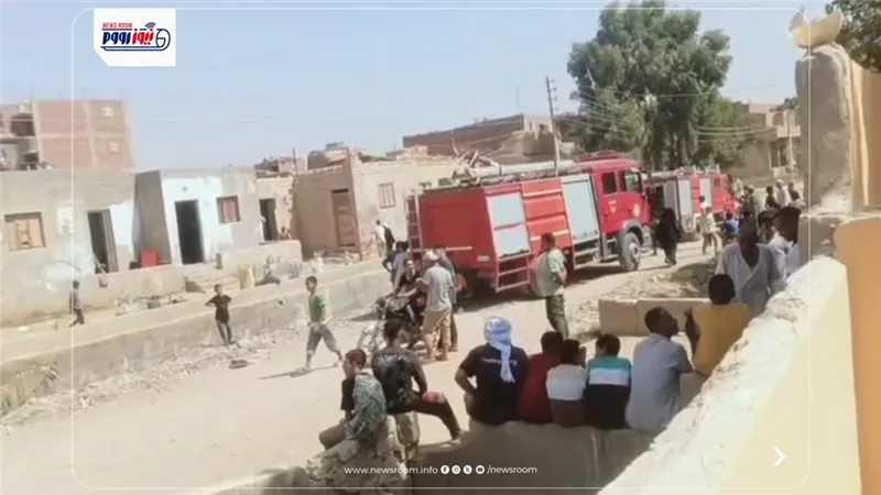 العناية الإلهية تنقذ عزبة الرمادية بالفيوم من كارثة حريق هائل