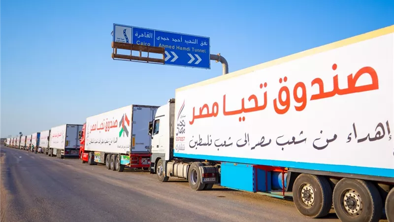 مصر تواصل جهودها الإنسانية لدعم قطاع غزة: 550 ألف طن مساعدات و90 ألف فحص طبي