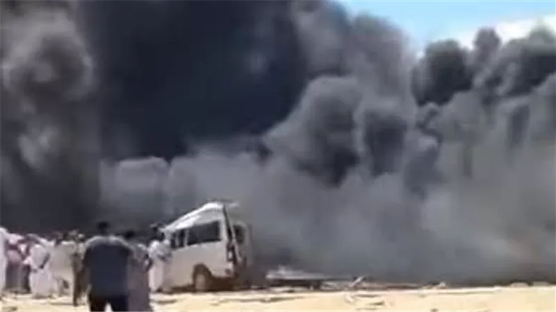 «11 سيارة تفحمت».. مصرع شخص وإصابة 20 في حادث مروع على طريق مطروح الإسكندرية