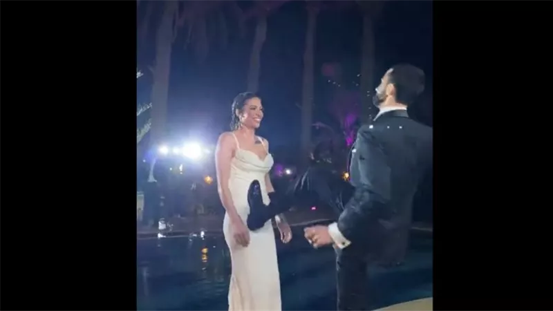 «إزاي قبلت الإهانة؟».. فيديو صادم لعريس يطيح بعروسه يثير غضب الجمهور
