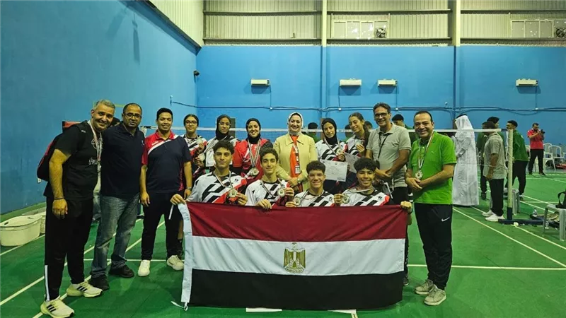 مصر تحصد فضية الريشة الطائرة بالبطولة العربية المدرسية بالأردن