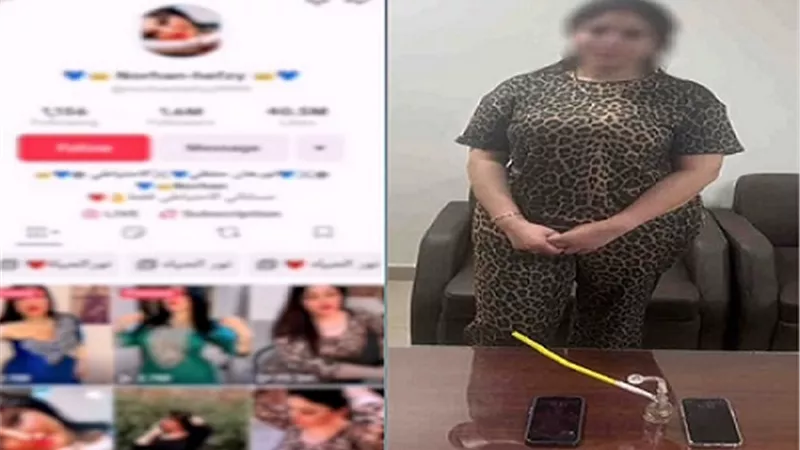 التحقيق مع التيك توكر نورهان حفظي بتهمة التحريض على الفسق وحيازة آيس 