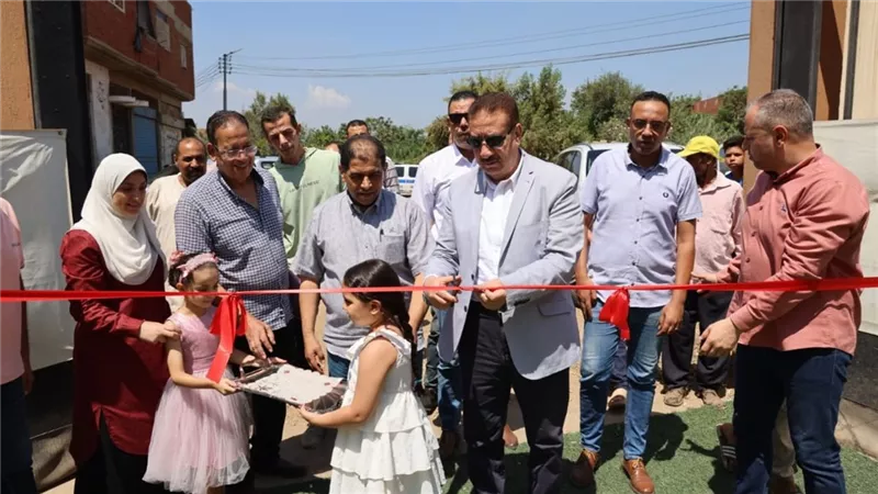  محافظ المنوفية يفتتح مشروع محطة رفع صرف صحي قرية سرسموس