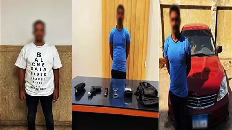بكلبش وطبنجة صوت.. القبض على مندوب مبيعات انتحل صفة ضابط شرطة بالجيزة