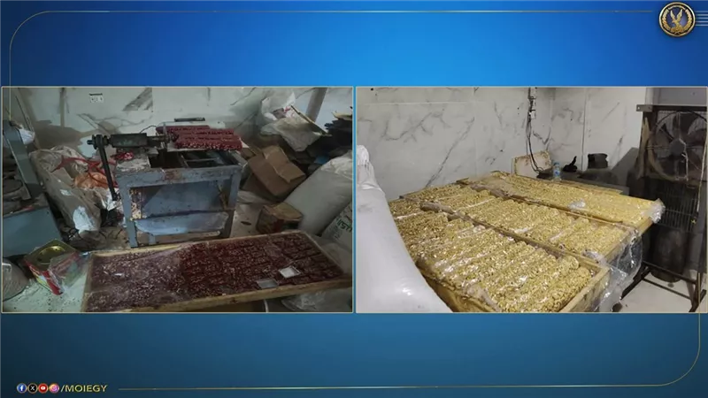 ضبط مصنع حلوى مولد غير مرخص في الباجور بمحافظة المنوفية