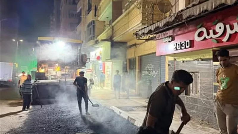 الانتهاء من أعمال رصف ورد الشيء لأصله بشارع الزراعة بالشرقية