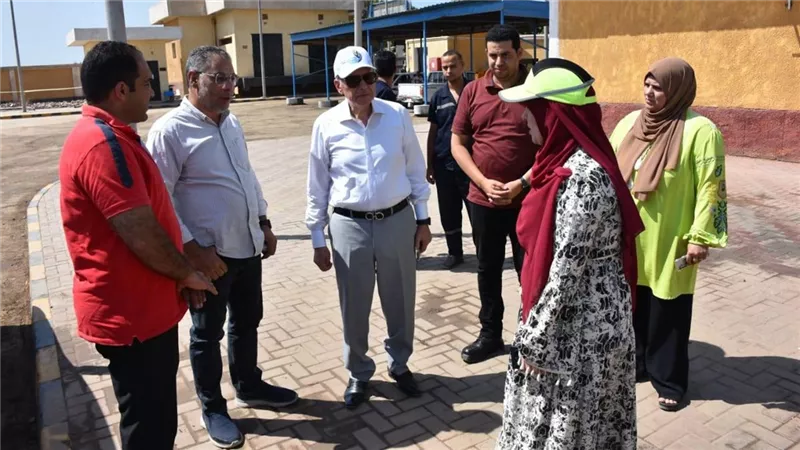 رئيس شركة مياه القليوبية يتفقد محطة معالجة الصرف الصحي بسسل في شبين القناطر