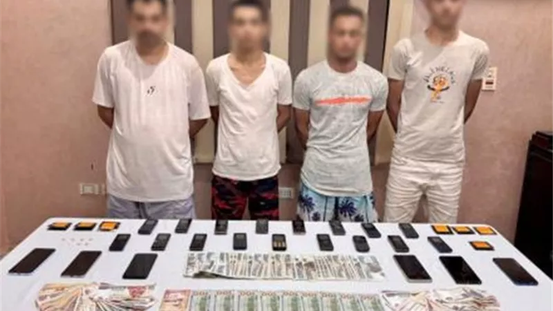 سقوط عصابة النصب على المواطنين في محافظة المنيا                              