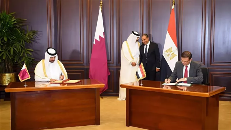 مصر وقطر توقعان مذكرة تفاهم للتعاون بالقطاع الزراعي والأمن الغذائي 