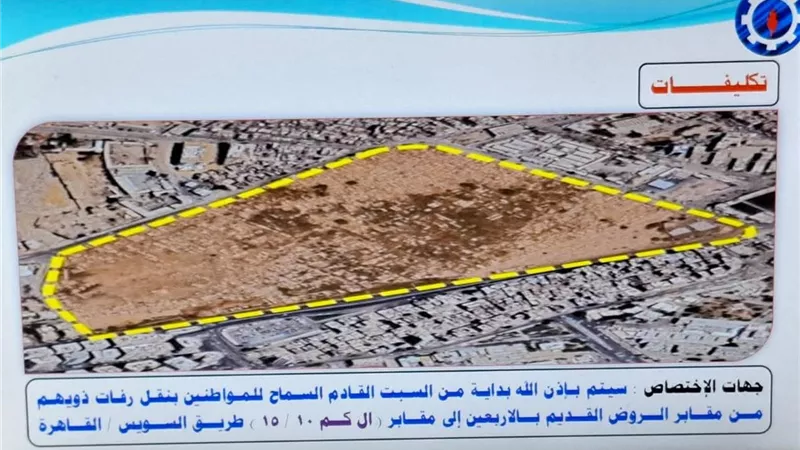 لم يصدر قرار بالنقل.. محافظة السويس تصدر بيان  بخصوص  مقابر الأربعين القديمة