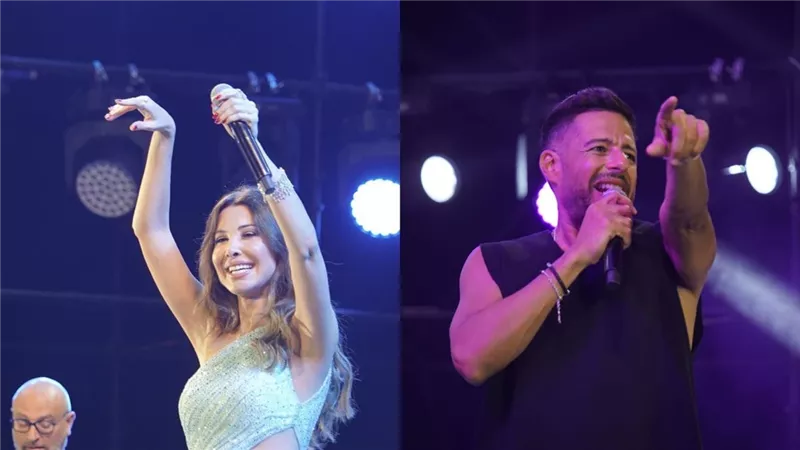 محمد حماقي ونانسي عجرم يشعلان حفلهما في مهرجان ليالي مراسي 