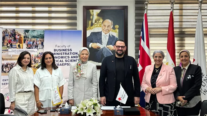 “اقتصاد الجامعة البريطانية في مصر” توقع خطاب تعاون استراتيجي مع مدينة مصر