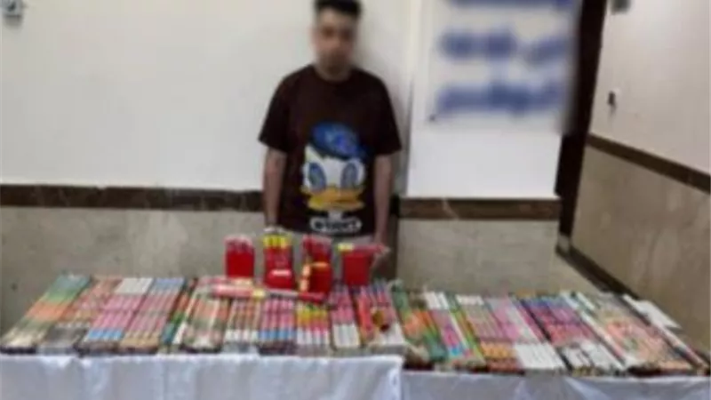بحوزته ترسانة من المفرقعات.. ضبط تاجر ألعاب نارية بالزاوية الحمراء