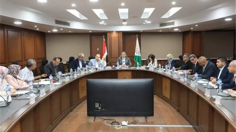 محافظ الجيزة يبحث الموقف التنفيذي للمشروعات القومية وآليات إنهاء صرف التعويضات