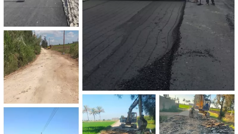 محافظة البحيرة تواصل تطوير شبكة الطرق وتحسن البنية التحتية بدمنهور